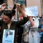 Maniestación de mujeres en Irán