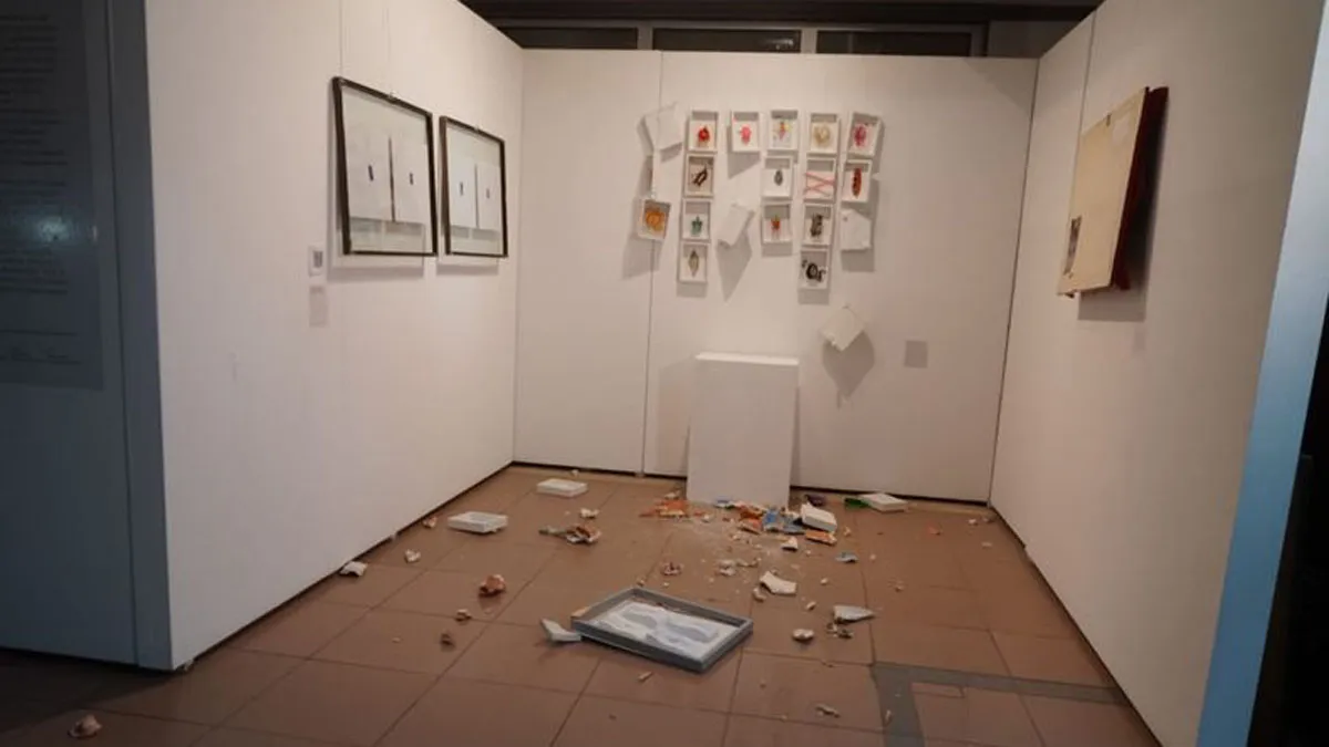 Fanáticos religiosos atacaron obras de arte en la Universidad Nacional de Cuyo