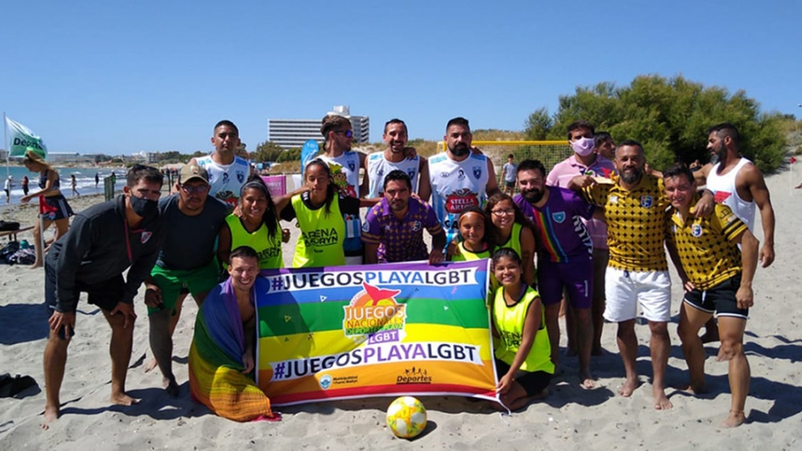 juegos nacionales de playa LGBT+ 2022 en Puerto Madryn